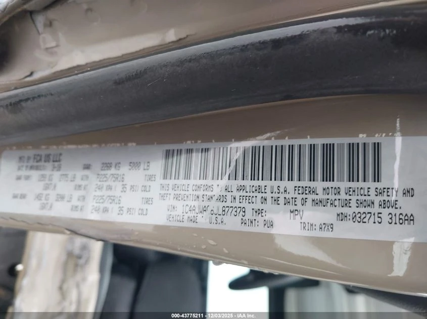 Jeep Wrangler 3.6l Jk Sport 4X4 - изображение 9