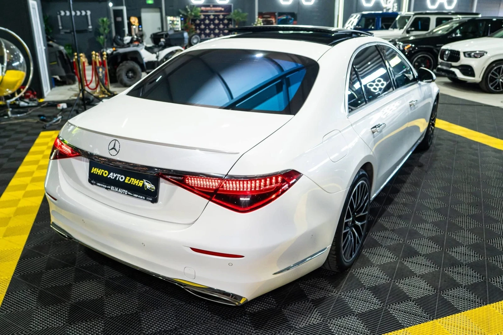 Mercedes-Benz S 580 FULL AMG LINE LED ПАНО BURM HUD 360 ЛИЗИНГ 100%, снимка 9 - Автомобили и джипове - 55873897