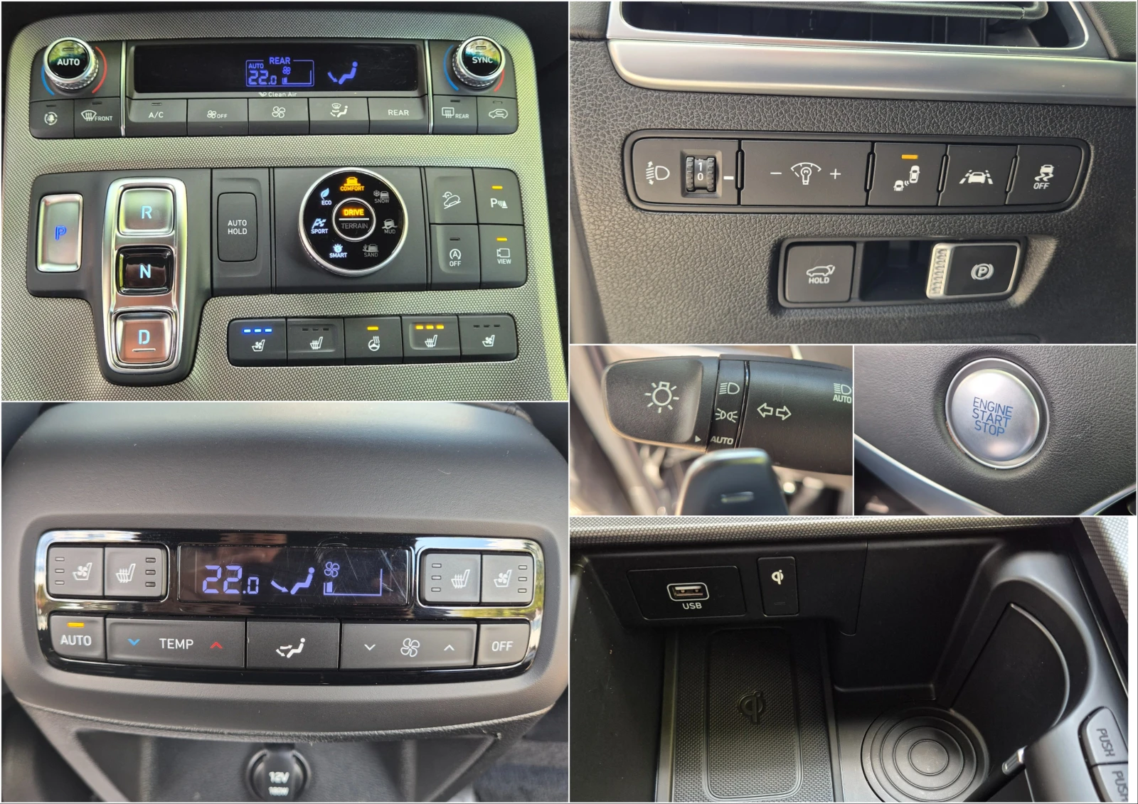 Hyundai Palisade 4X4 2.2 CRDI 6+ 1 ДДС - Наличен в БГ, снимка 11 - Автомобили и джипове - 56199314