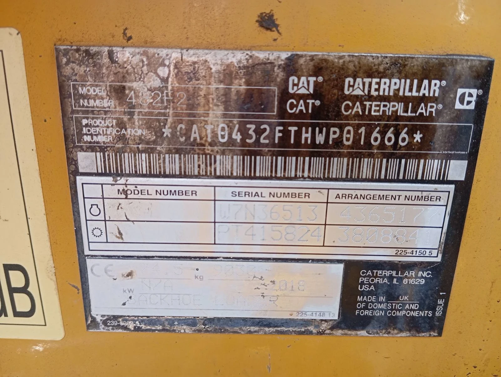 Багер Cat 428 F - изображение 6