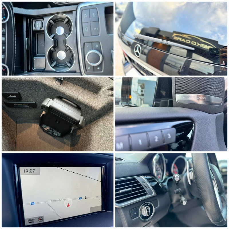 Mercedes-Benz ML 63 AMG DISTRONIC/360CAMERA/HARMAN KARDON/DESIGNO FULL MAX, снимка 14 - Автомобили и джипове - 47455647