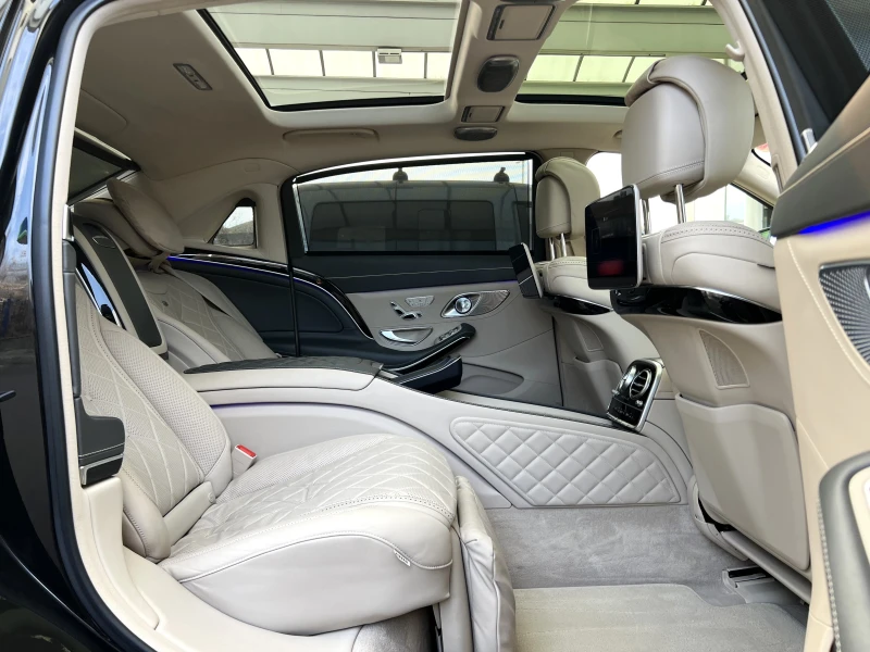 Mercedes-Benz S 560 MAYBACH/4M/FIRST CLASS/EXCLUSIV/DESIGNO/BURM 3D/TV, снимка 13 - Автомобили и джипове - 49313485