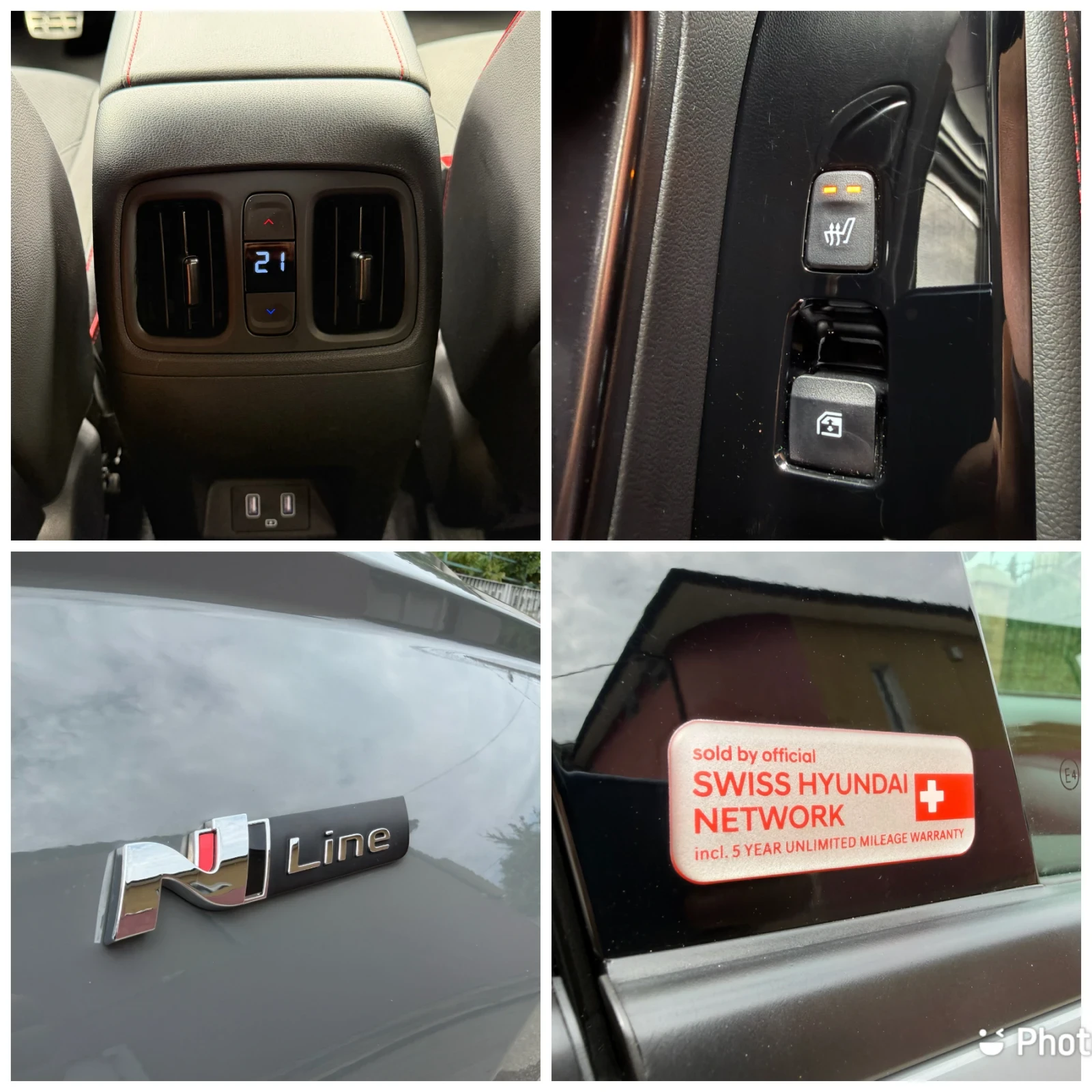 Hyundai Tucson 1.6TGDI 48V  N-LINE LUX PACK 4WD Внос Швейцария, снимка 16 - Автомобили и джипове - 55136386