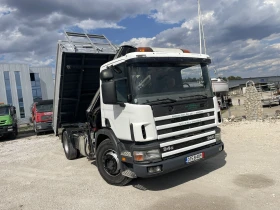 Scania P 94 Самосвал с Кран, Внос, , , снимка 8