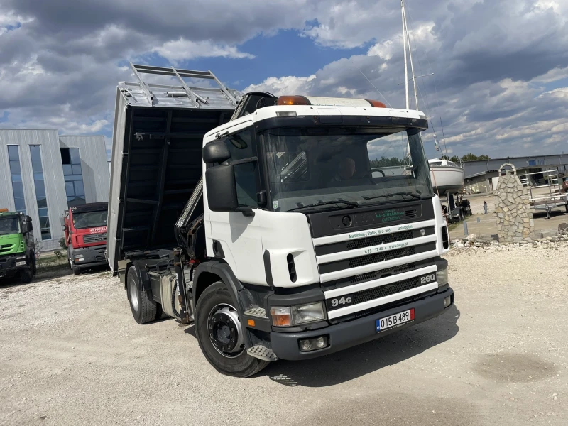 Scania P 94 Самосвал с Кран, Внос, , , снимка 8 - Камиони - 46859383