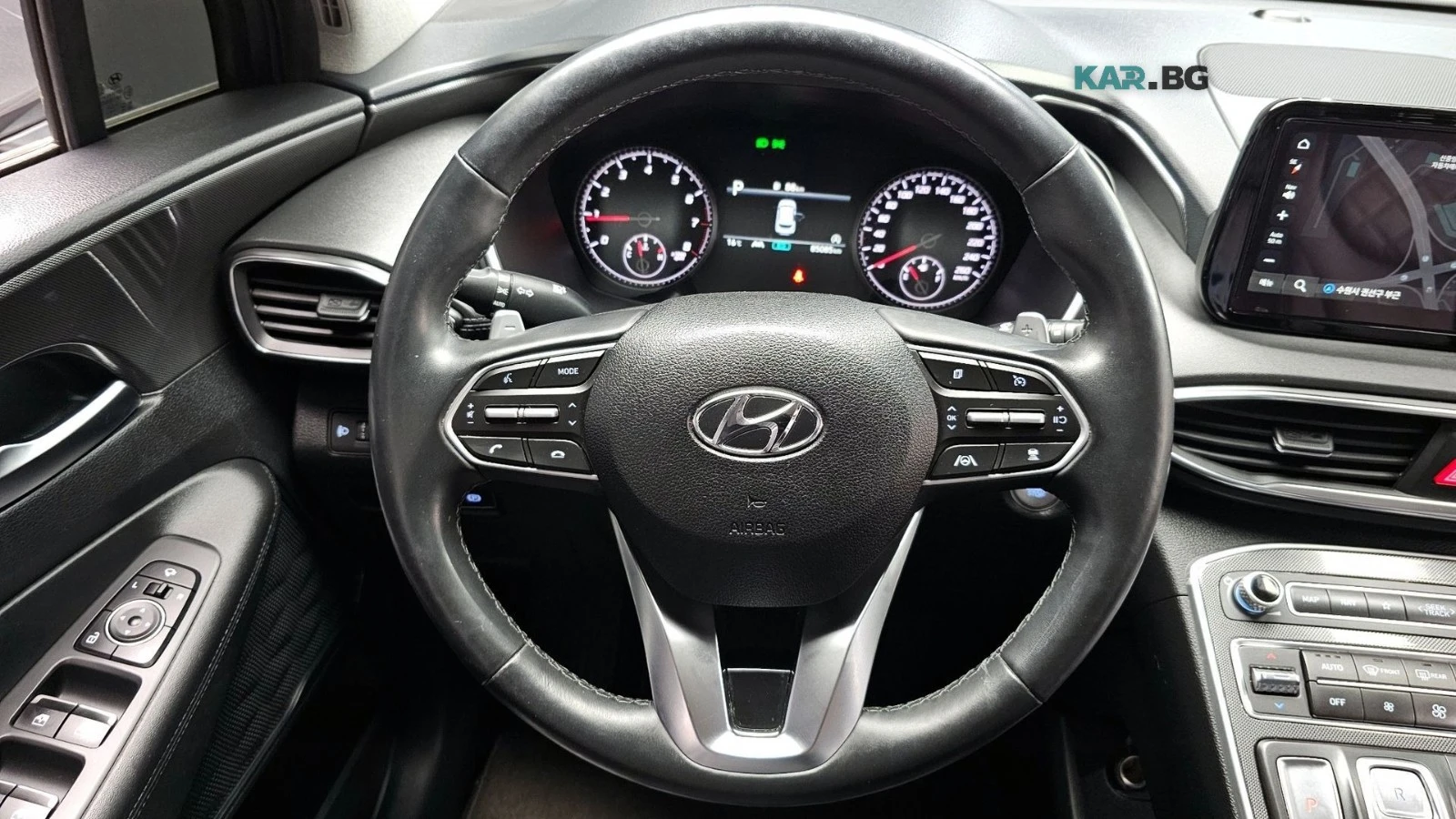 Hyundai Santa fe 2.5T* PRESTIGE* ПОДГРЕВ* ОБДУХВАНЕ* КОЖА* КАМЕРА* , снимка 11 - Автомобили и джипове - 56100449