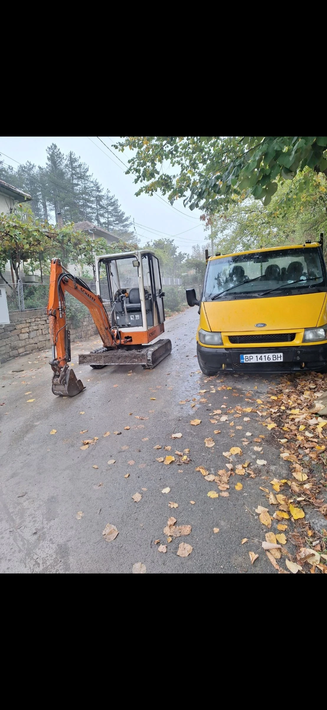 Ford Transit + багер SCHAEFF HR12
