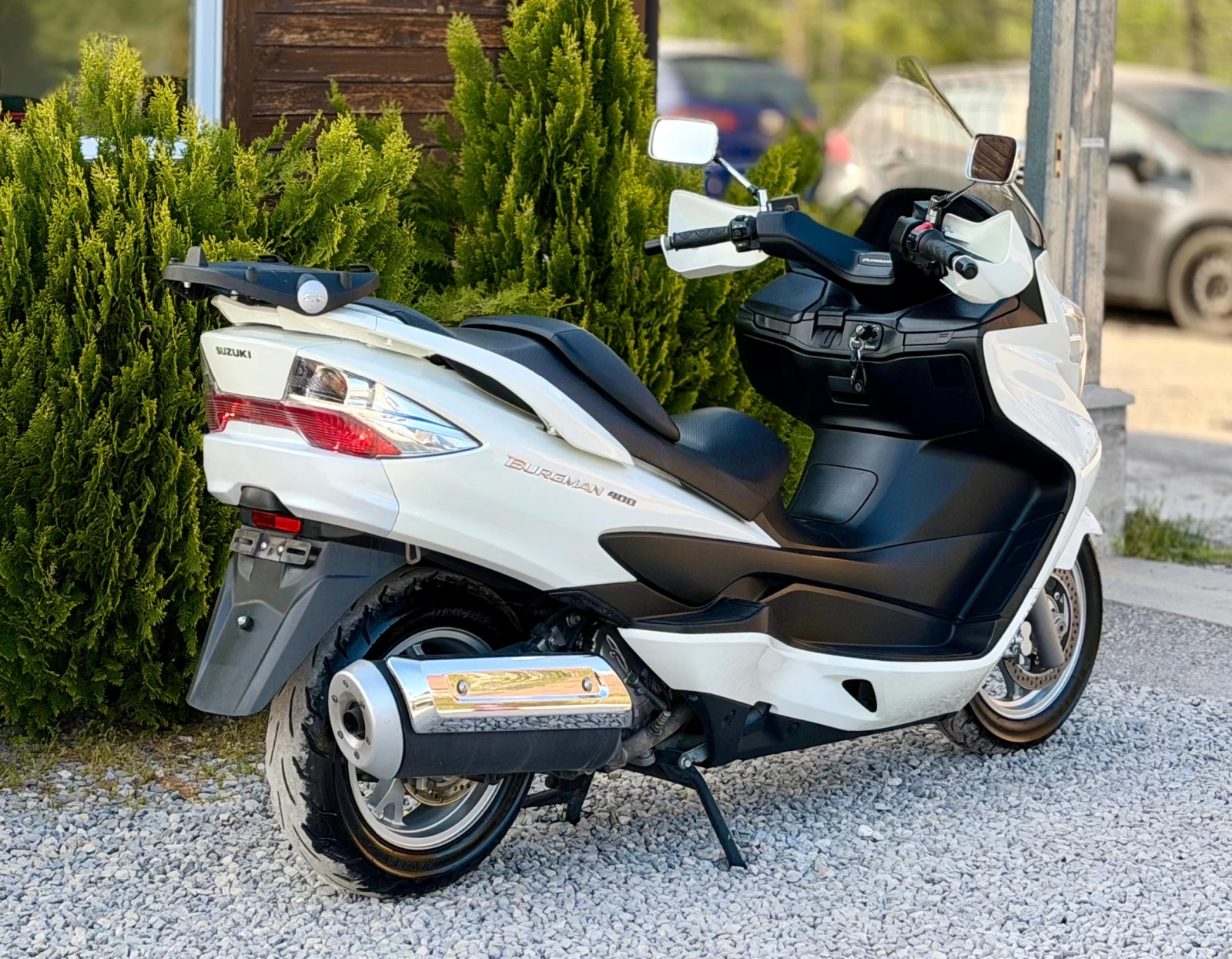 Suzuki Burgman 400cc * БЯЛА ПЕРЛА* * Топ състояние* , снимка 7 - Мотоциклети и мототехника - 54231120