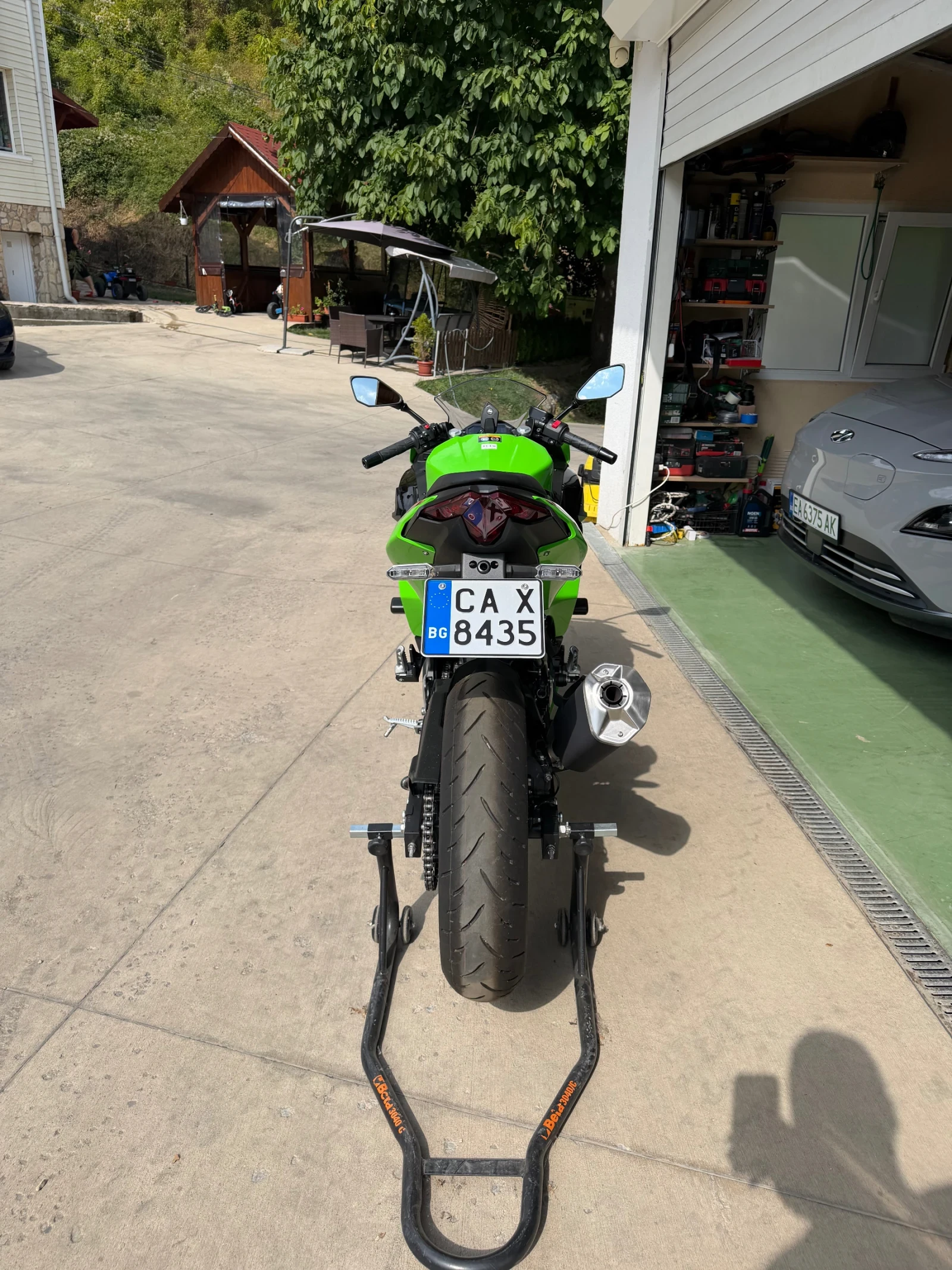 Kawasaki Ninja 500SE 69км!!!!  5900  до 30.09.2026, снимка 6 - Мотоциклети и мототехника - 55425396
