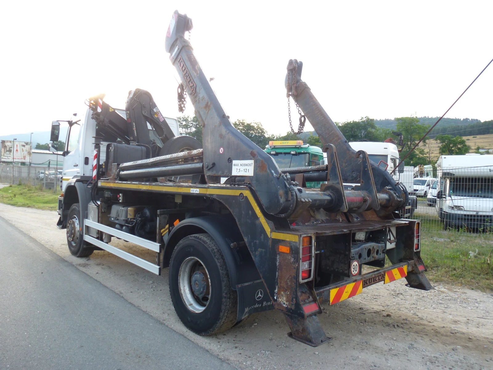 Mercedes-Benz Actros AXOR 4x4 с КРАН, снимка 4 - Камиони - 55316589