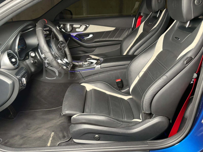 Mercedes-Benz C 63 AMG S * BURMESTER* PANORAMA* CARBON* HUD* ОБДУХВАНЕ* , снимка 9 - Автомобили и джипове - 51832211