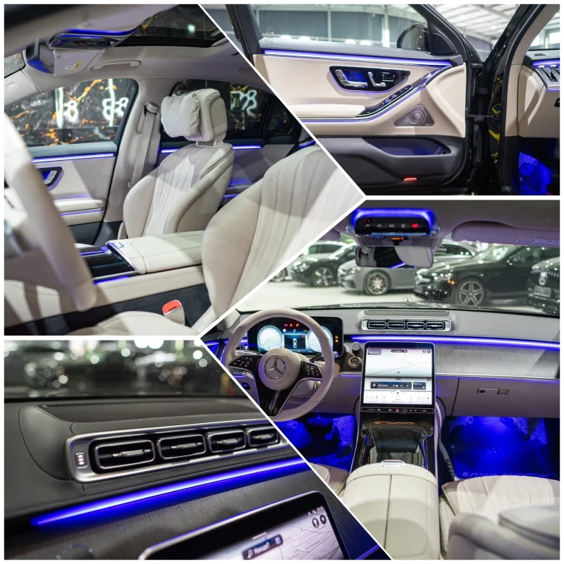 Mercedes-Benz S 350 D LONG AMG LINE ПАНОРАМА BURMEISTER ЛИЗИНГ 100%, снимка 16 - Автомобили и джипове - 52634342