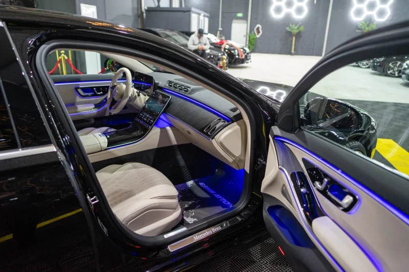 Mercedes-Benz S 350 D LONG AMG LINE ПАНОРАМА BURMEISTER ЛИЗИНГ 100%, снимка 13 - Автомобили и джипове - 52634342