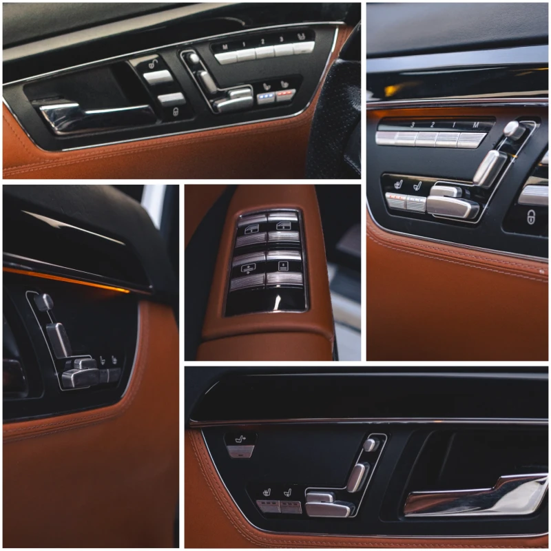 Mercedes-Benz S 500 S550 4-matic Designo-бяла перла!, снимка 9 - Автомобили и джипове - 53356831