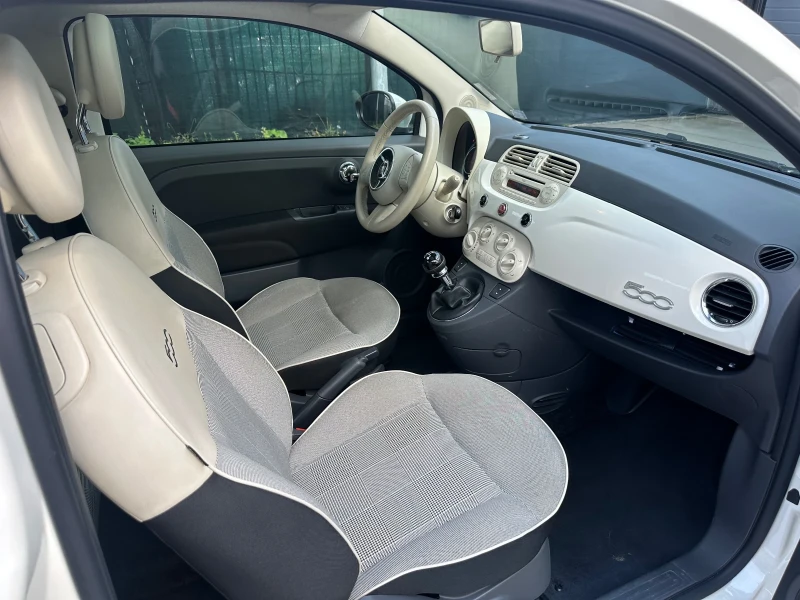 Fiat 500 1, 2i* ПАНОРАМА* КОЖА* КЛИМАТИК* 16  , снимка 7 - Автомобили и джипове - 51703579