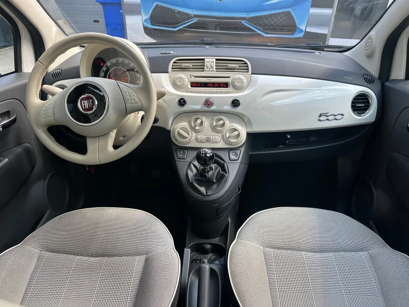 Fiat 500 1, 2i* ПАНОРАМА* КОЖА* КЛИМАТИК* 16  , снимка 3 - Автомобили и джипове - 51703579