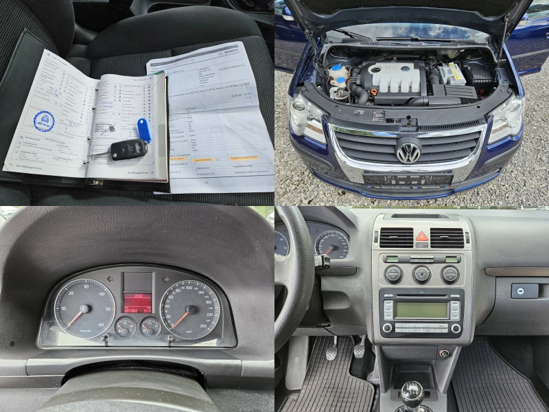 VW Touran 1.9TDI 90кс. FACELIFT 6ск, снимка 17 - Автомобили и джипове - 52001128