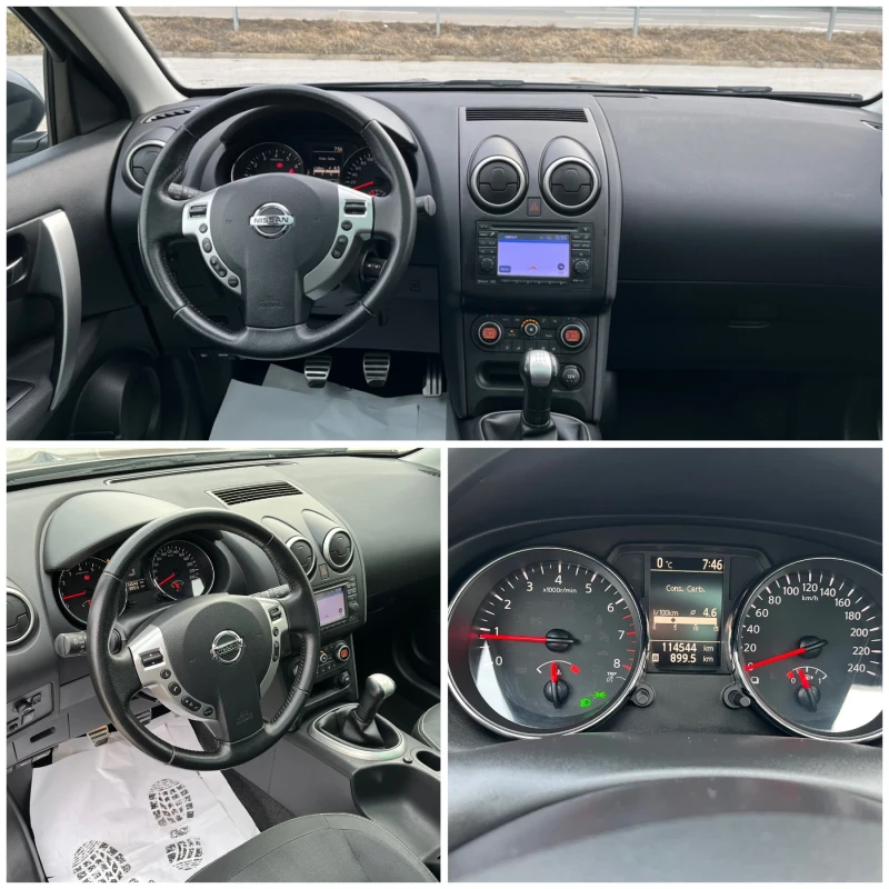 Nissan Qashqai 1.6i 117к.с Навигация Панорама 114000км. Доказуеми, снимка 12 - Автомобили и джипове - 49191441