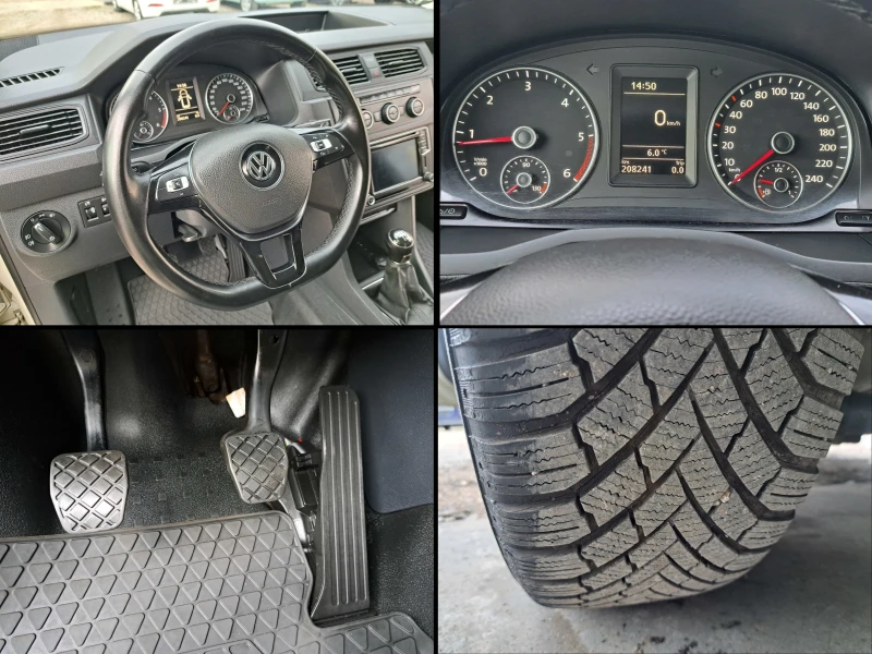 VW Caddy 2.0TDI* 140PS* КЛИМА* NAVI* ТЕМПОМАТ* ПАРКТР* 6ск, снимка 12 - Автомобили и джипове - 53024556