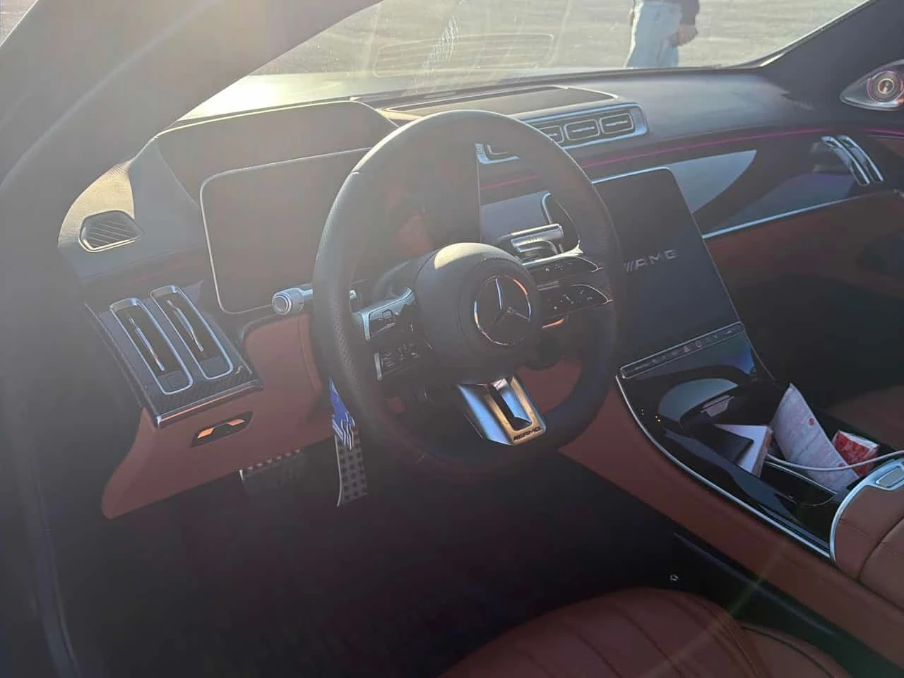 Mercedes-Benz S 63 / E PERFORMANCE / ТЕЛЕВИЗОРИ / ЧЕРЕН МАТ, снимка 7 - Автомобили и джипове - 56221795