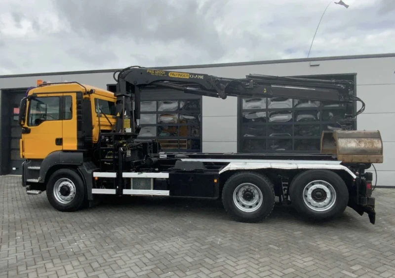 Man Tgs 26.360 Palfinger 3 странно изсипване 6х4, снимка 6 - Камиони - 51777881