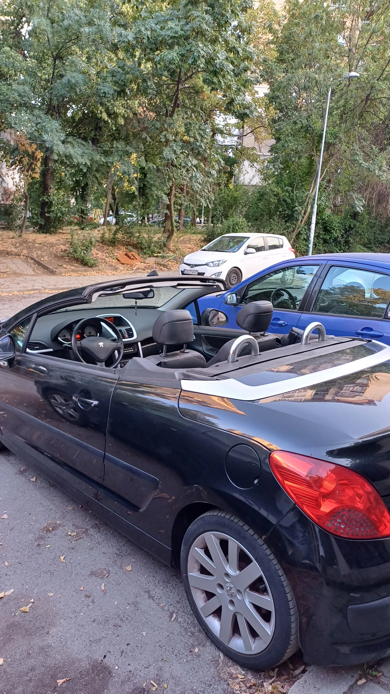Peugeot 207 CC Cabrio 1.6T КОЖА, ПОДГРЕВ, КАСКО, снимка 17 - Автомобили и джипове - 56323063