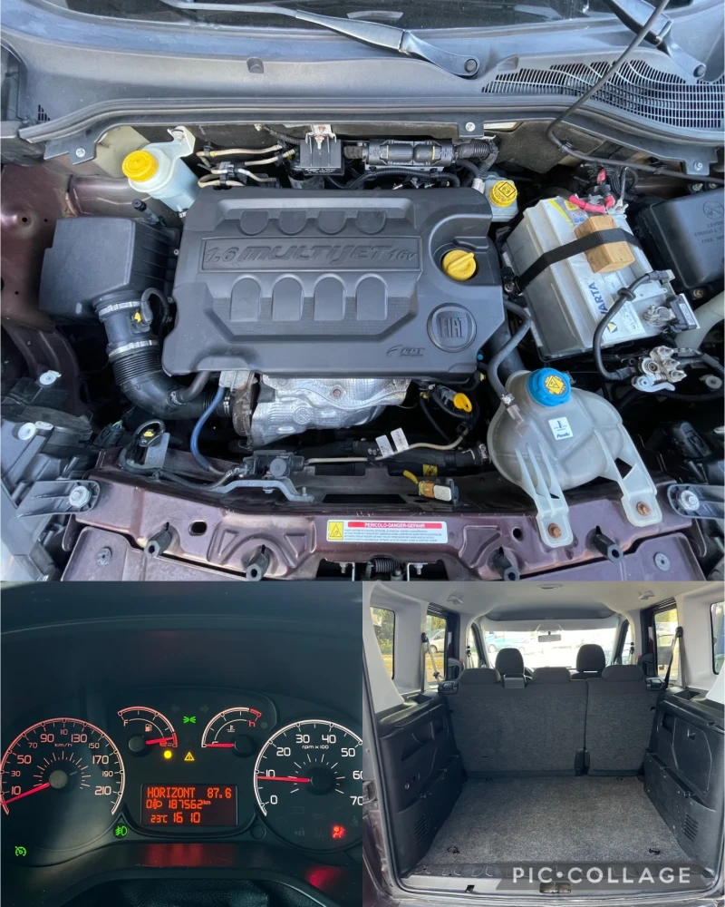 Fiat Doblo 1.6Multij* KLIMA, снимка 14 - Автомобили и джипове - 47716143