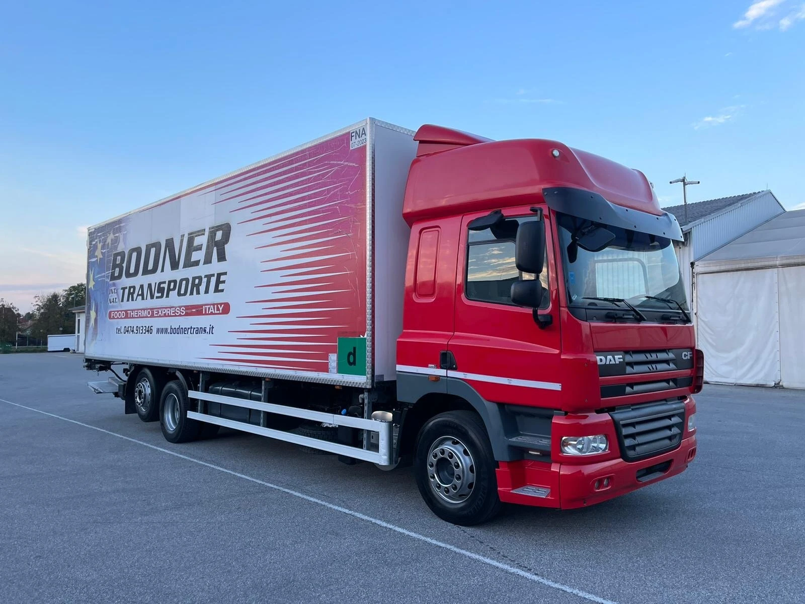 Daf Cf85 CF85.410 Хладилен с падащ борд, снимка 1