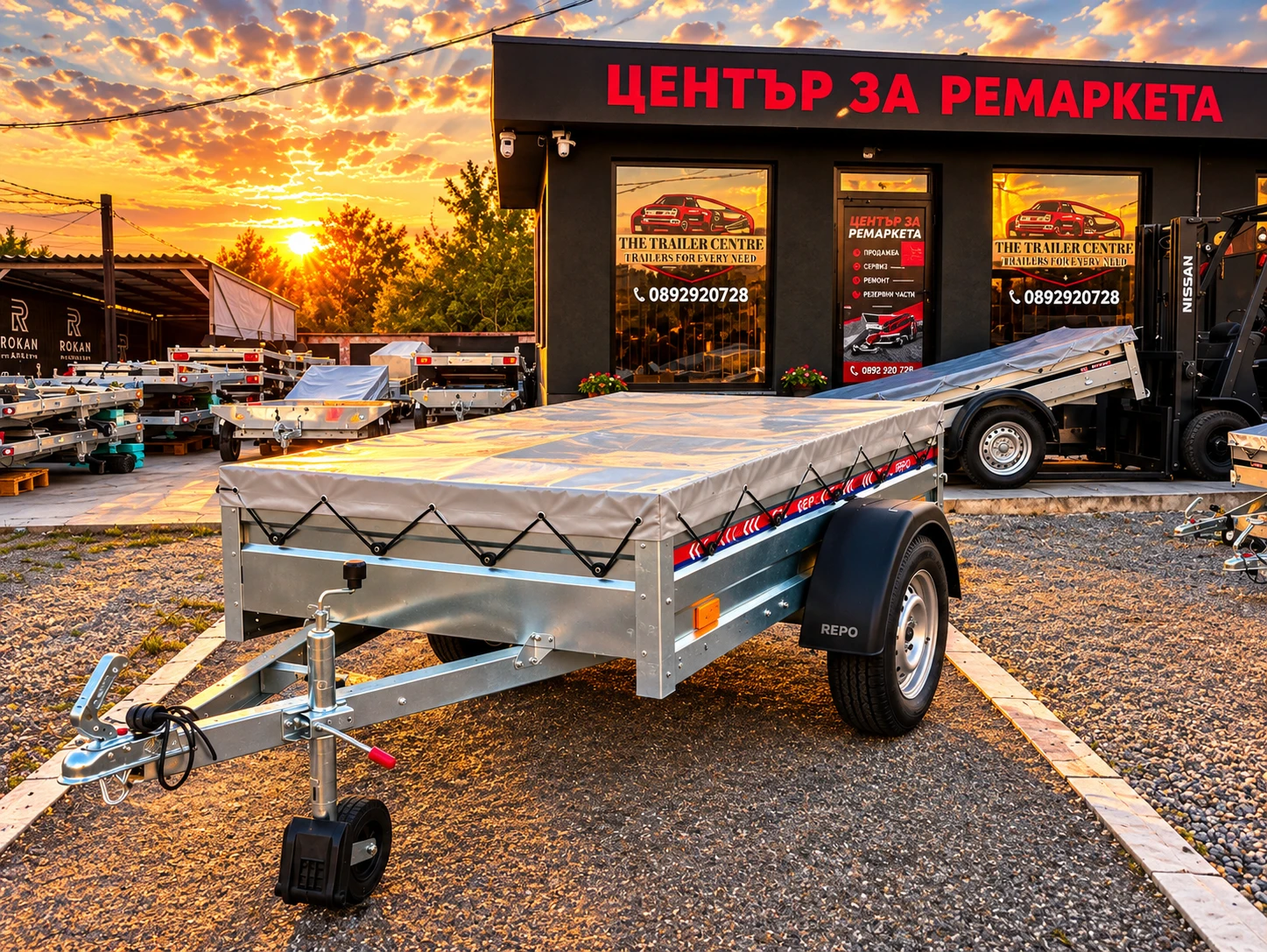 За автомобил Други Туристическо ремарке REPO RRS 2.10м x 1.15м x 0.30