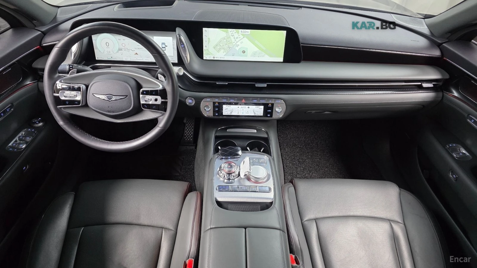 Genesis G90 LONG* 3.5T* КОЖА* ПОДГРЕВ* ОБДУХВАНЕ* HEAD-UP* , снимка 7 - Автомобили и джипове - 55301415