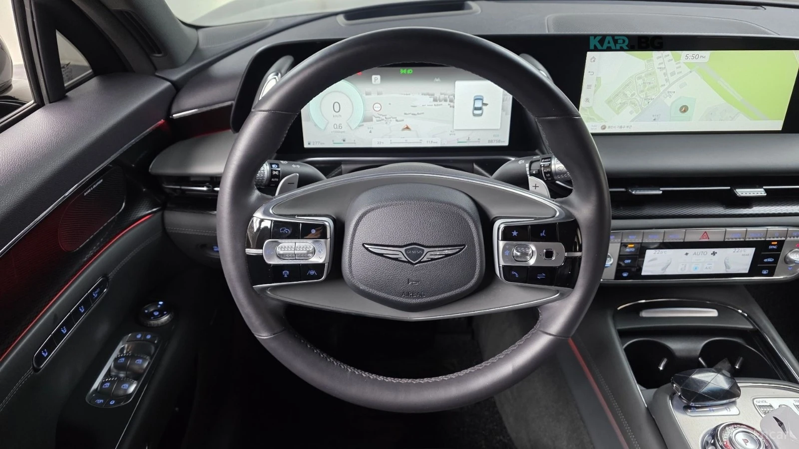 Genesis G90 LONG* 3.5T* КОЖА* ПОДГРЕВ* ОБДУХВАНЕ* HEAD-UP* , снимка 14 - Автомобили и джипове - 55301415