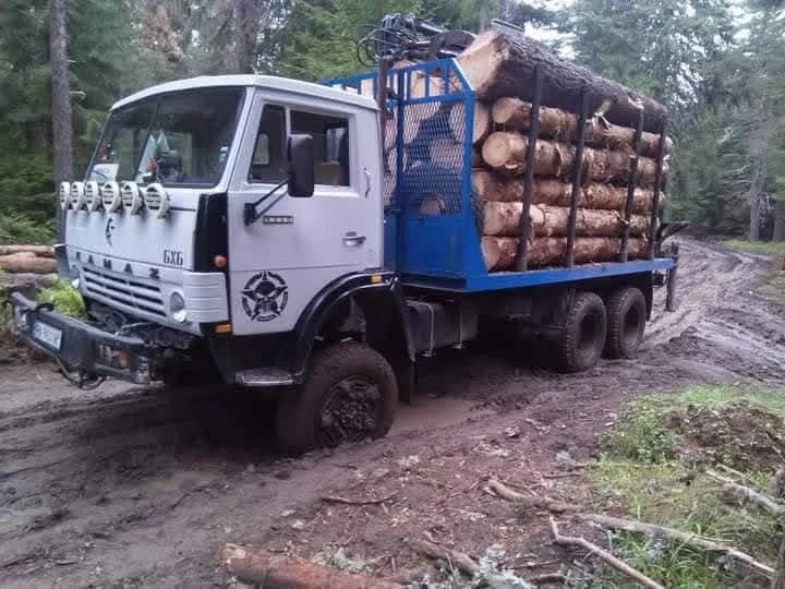 Kamaz 53212 6x6 лебедка 