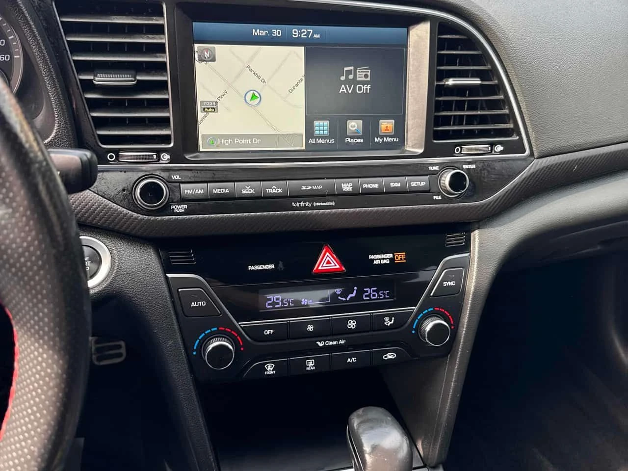 Hyundai Elantra * Sport Tech * CARFAX * ПАНОРАМА * КАМЕРА * , снимка 10 - Автомобили и джипове - 54077246