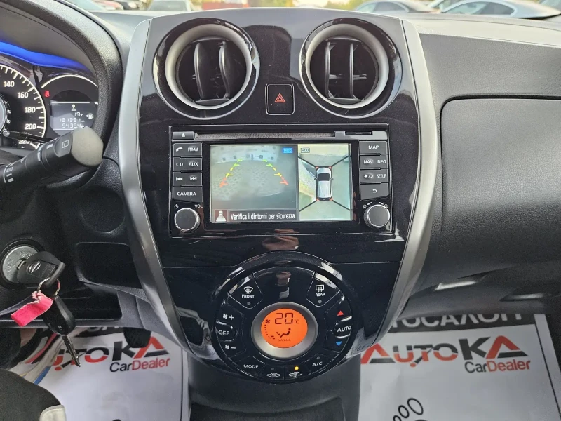 Nissan Note 1.2i-80кс= 121.000км= ГАЗ* BRC* = 360КАМЕРА= НАВИ, снимка 16 - Автомобили и джипове - 47709127