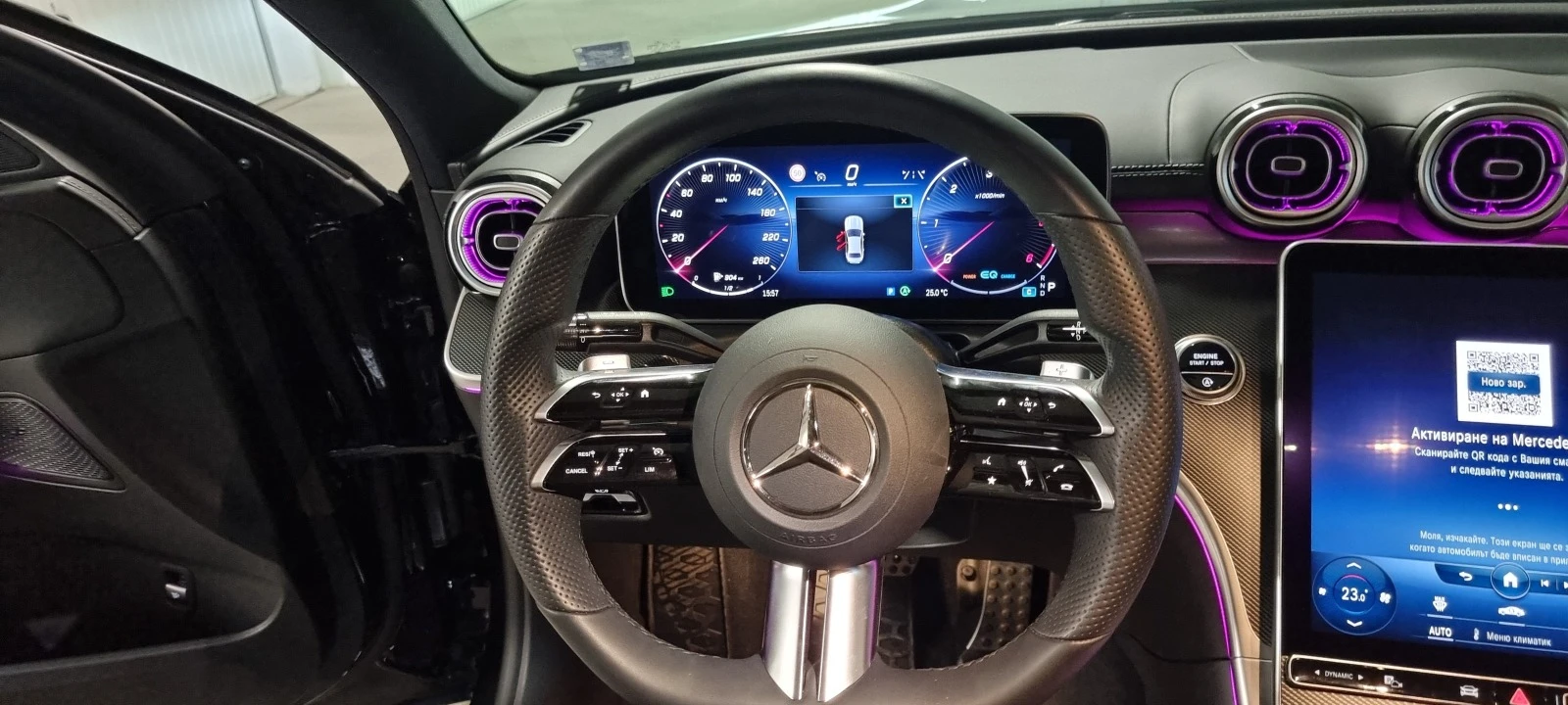 Mercedes-Benz C 220 3xAMG 4Matic, KEYLESS, EQ BOOST.Naght Pakage | Mobile.bg � ����������� 12