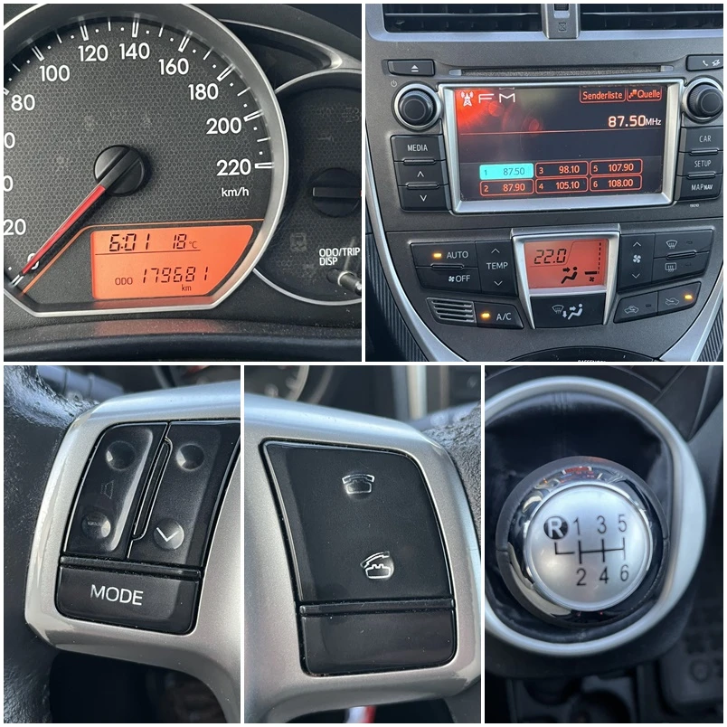 Toyota Verso S 1.4 D4D 90кс 6 СКОРОСТИ EURO 5A КЛИМАТРОНИК, снимка 13 - Автомобили и джипове - 52474192