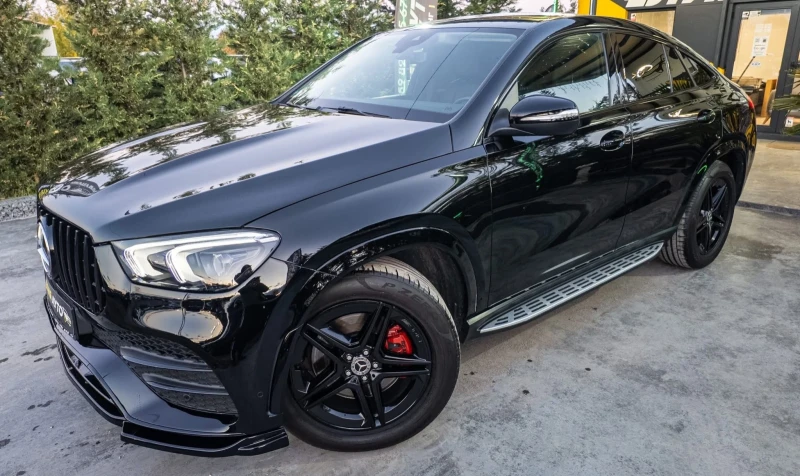 Mercedes-Benz GLE 400 D COUPE FULL BLACK AMG LINE ЛИЗИНГ 100%, снимка 3 - Автомобили и джипове - 52219136