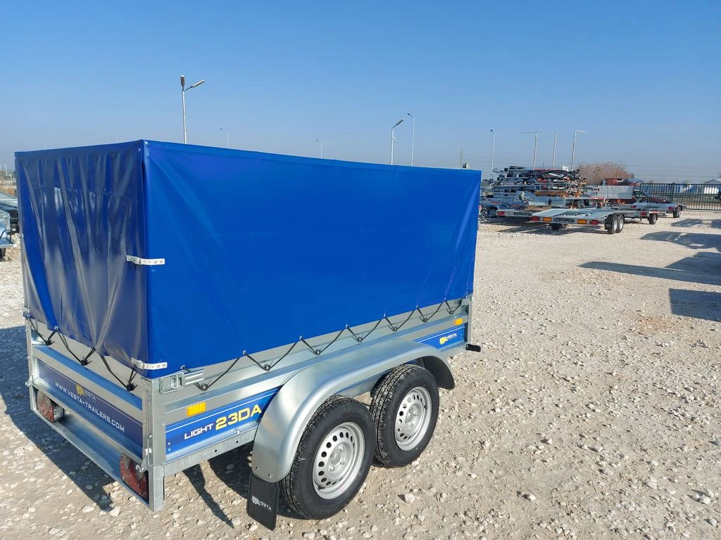 За автомобил Humbaur VESTA LIGHT23DA С БРЕЗЕНТ И ШПРИГЛИ H120, снимка 2 - Ремаркета - 54637323