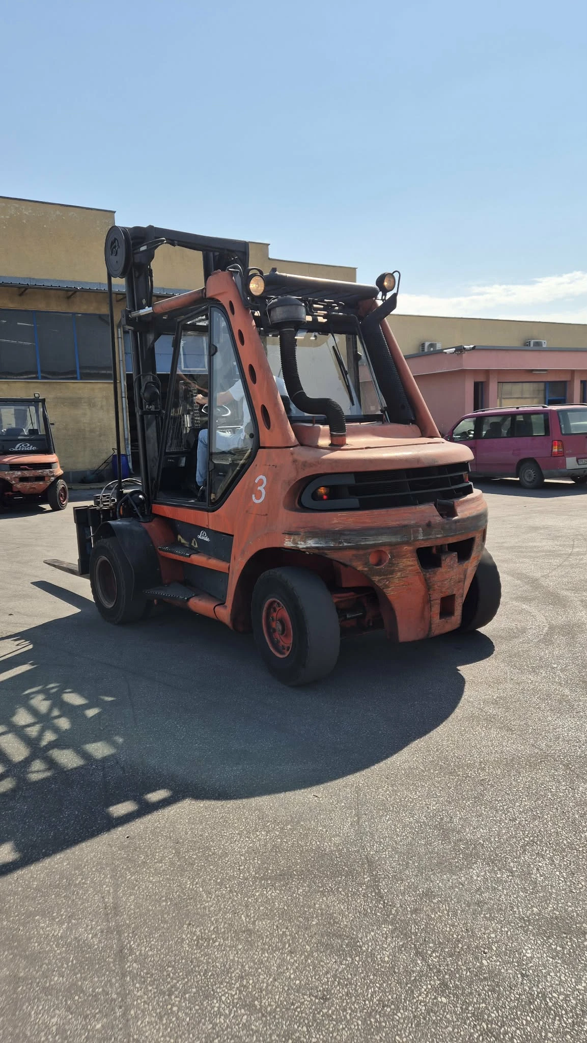 Мотокар Linde H70D-02, снимка 3 - Индустриална техника - 55372440