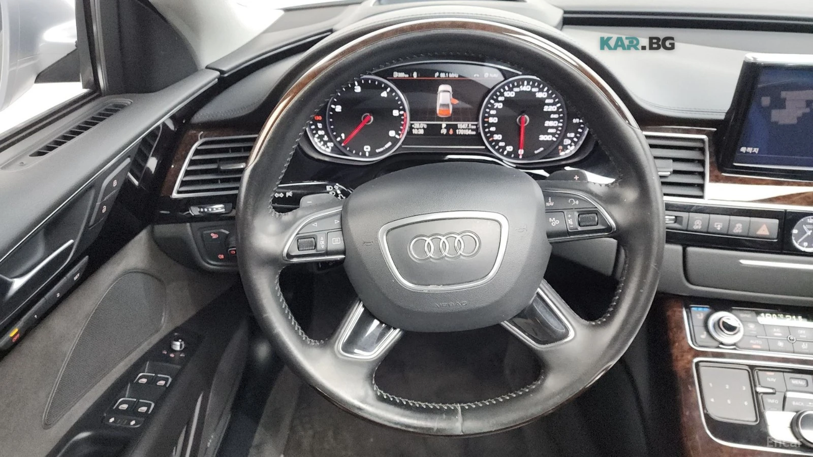 Audi A8 3.0TDI / DISTRONIC / HEADUP / ОБДУХ / ПОДГРЕВИ , снимка 14 - Автомобили и джипове - 55265375