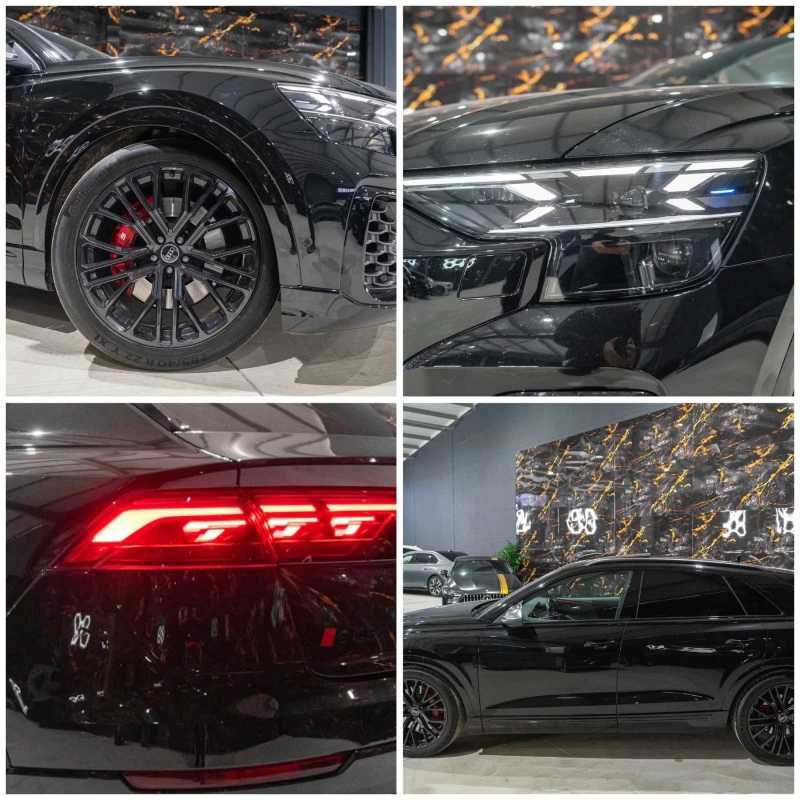 Audi SQ8 4.0TFSI BLACK LINE ПАНО ЧЕРВЕН КОНЕЦ ЛИЗИНГ 100%, снимка 17 - Автомобили и джипове - 52475144