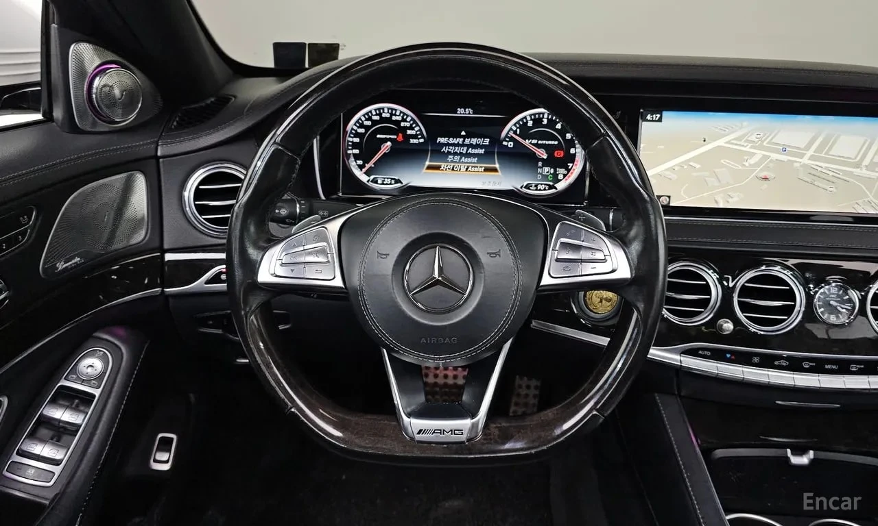 Mercedes-Benz S 63 AMG 4MATIC /ОБДУХВАНЕ/ПАНОРАМА/ДИСТРОНИК/360, снимка 13 - Автомобили и джипове - 55823498