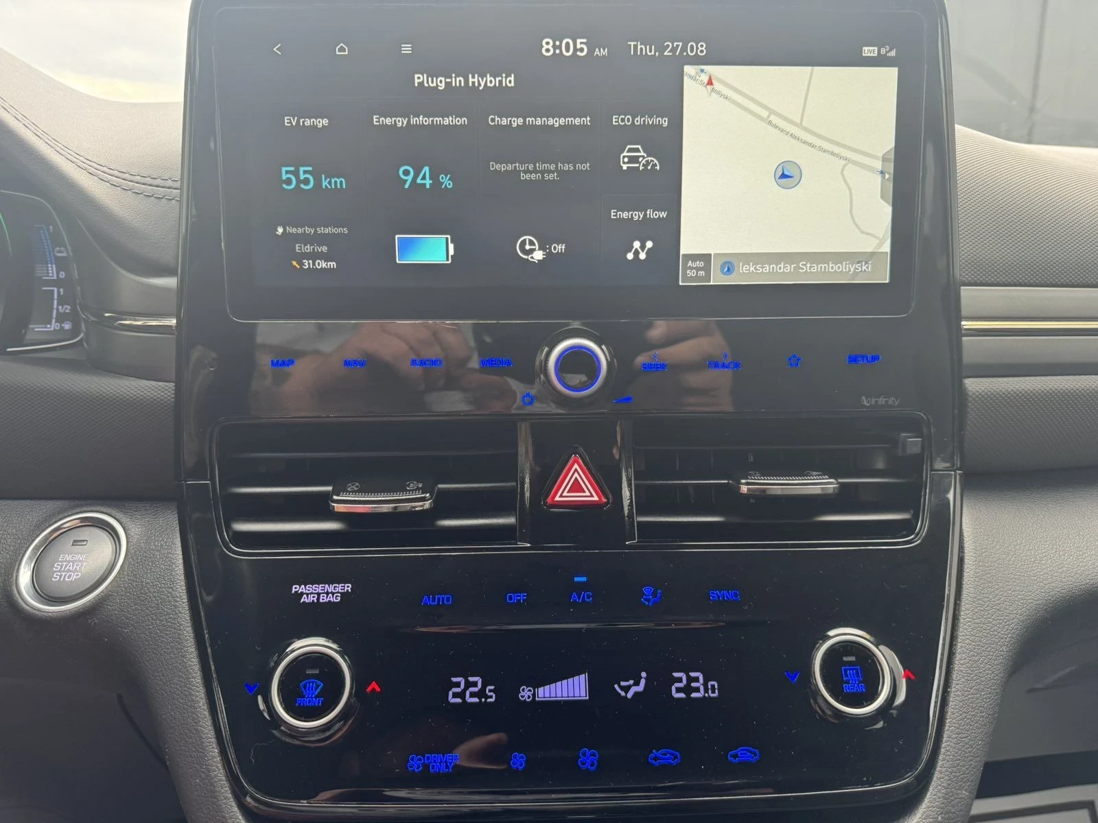 Hyundai Ioniq 1.6 Plug in hybrid * CAMERA * FULL LED * ACC * , снимка 9 - Автомобили и джипове - 55833206