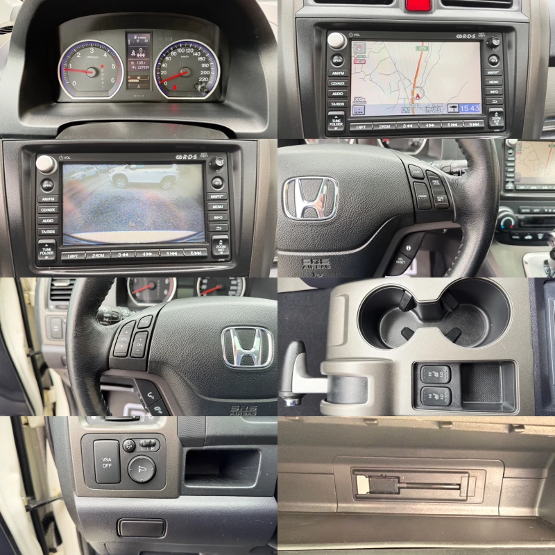 Honda Cr-v 2.2D/АВТОМАТ/НАВИ/КОЖА/ПОДГРЕВ/FULL/БЯЛА ПЕРЛА/ , снимка 14 - Автомобили и джипове - 53169178