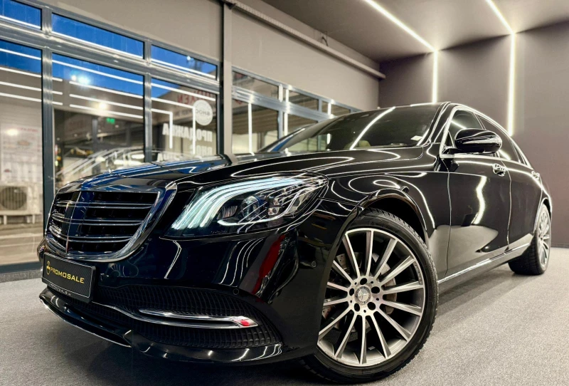 Mercedes-Benz S 350 Long 4Matic* AMG* HeadUp* Pano* Лизинг* TV, снимка 3 - Автомобили и джипове - 52526242