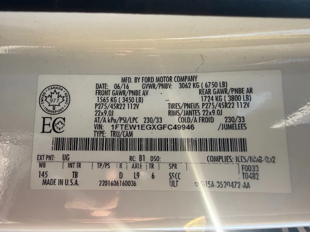 Ford F150 LIMITED, снимка 13 - Автомобили и джипове - 53740157