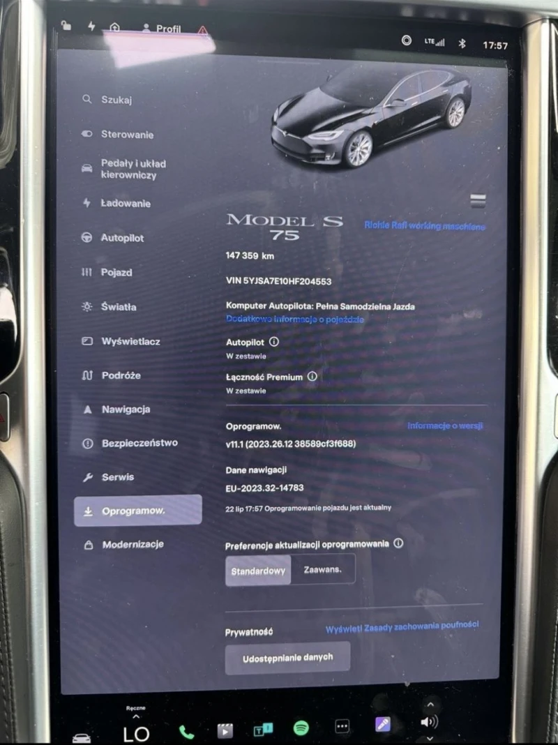 Tesla Model S 75 Швейцария 388к.с., снимка 17 - Автомобили и джипове - 47414055