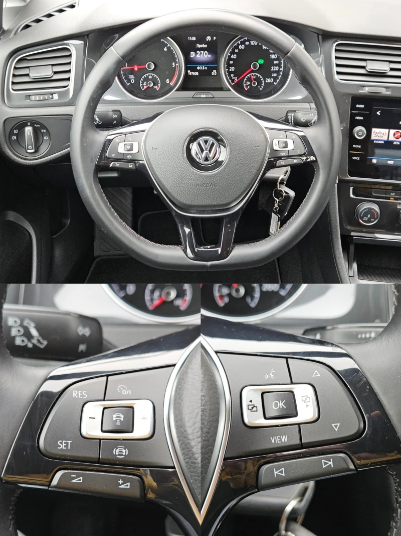 VW Golf 1.6TDI/HighLine/DSG/ДИСТРОНИК/LED/CARPLAY/БЛУТУТ, снимка 11 - Автомобили и джипове - 53259606