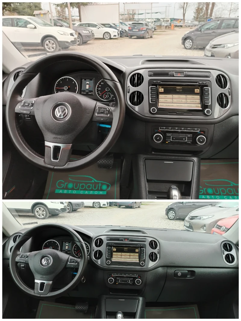 VW Tiguan 2.0TDI-4X4/DSG/NAVI/КАМЕРА/ПАНОРАМА/КОЖА!!!, снимка 11 - Автомобили и джипове - 49291893
