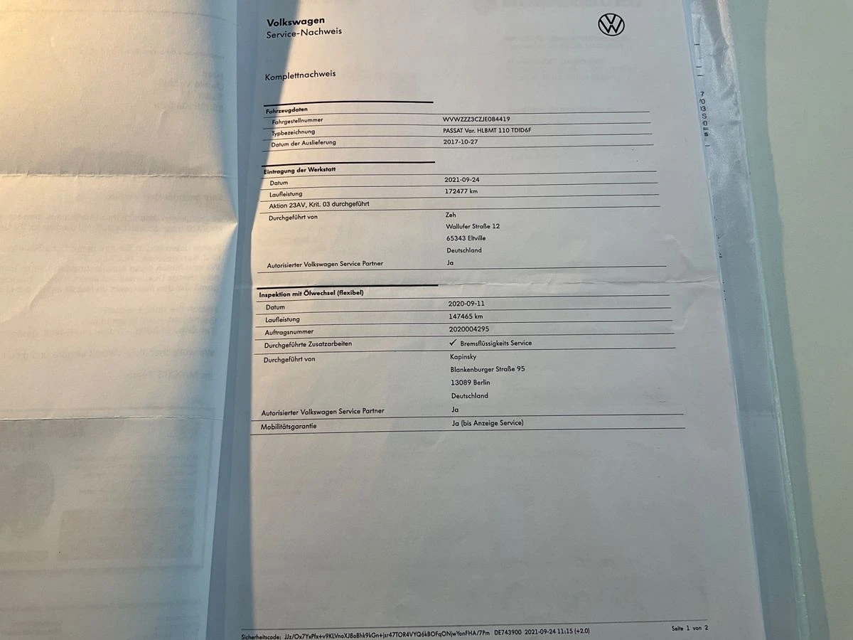 VW Passat 2.0TDI* Highline* ACC* LaserLED* Germany, снимка 9 - Автомобили и джипове - 54943218